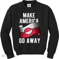 Make America Go Away MAGA Greenland Flag Kids Sweatshirt thumb 0