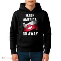 Make America Go Away MAGA Greenland Flag Kids Hoodie thumb 4