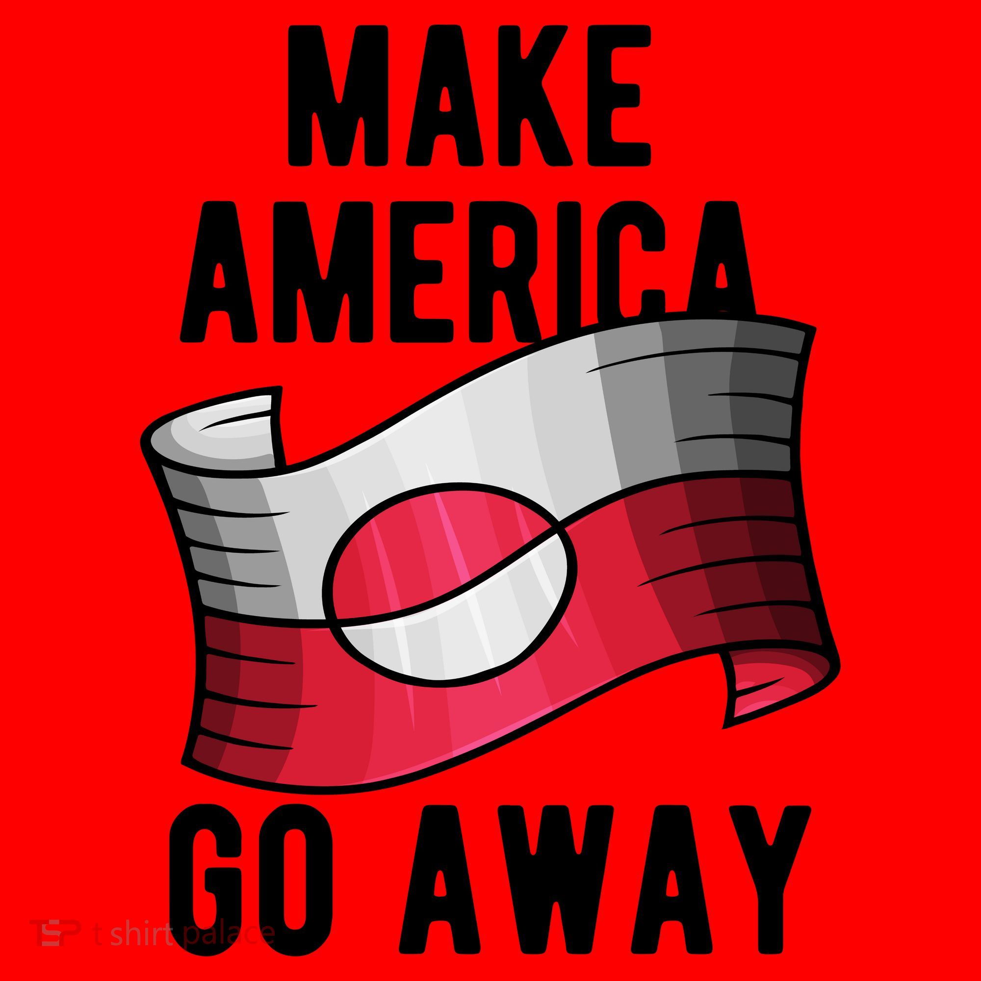 Make America Go Away MAGA Greenland Flag Santa Hat