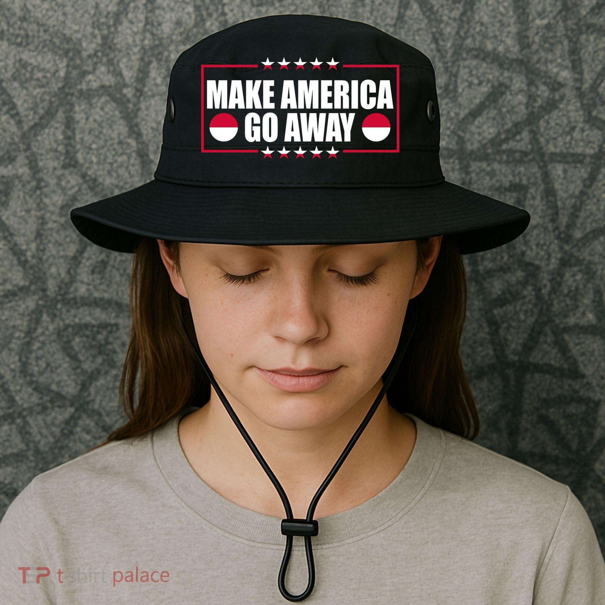 Make America Go Away MAGA Support Greenland Bucket Hat