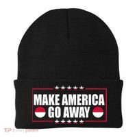 Make America Go Away MAGA Support Greenland Beanie thumb 0