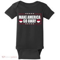 Make America Go Away MAGA Support Greenland Baby Bodysuit thumb 0