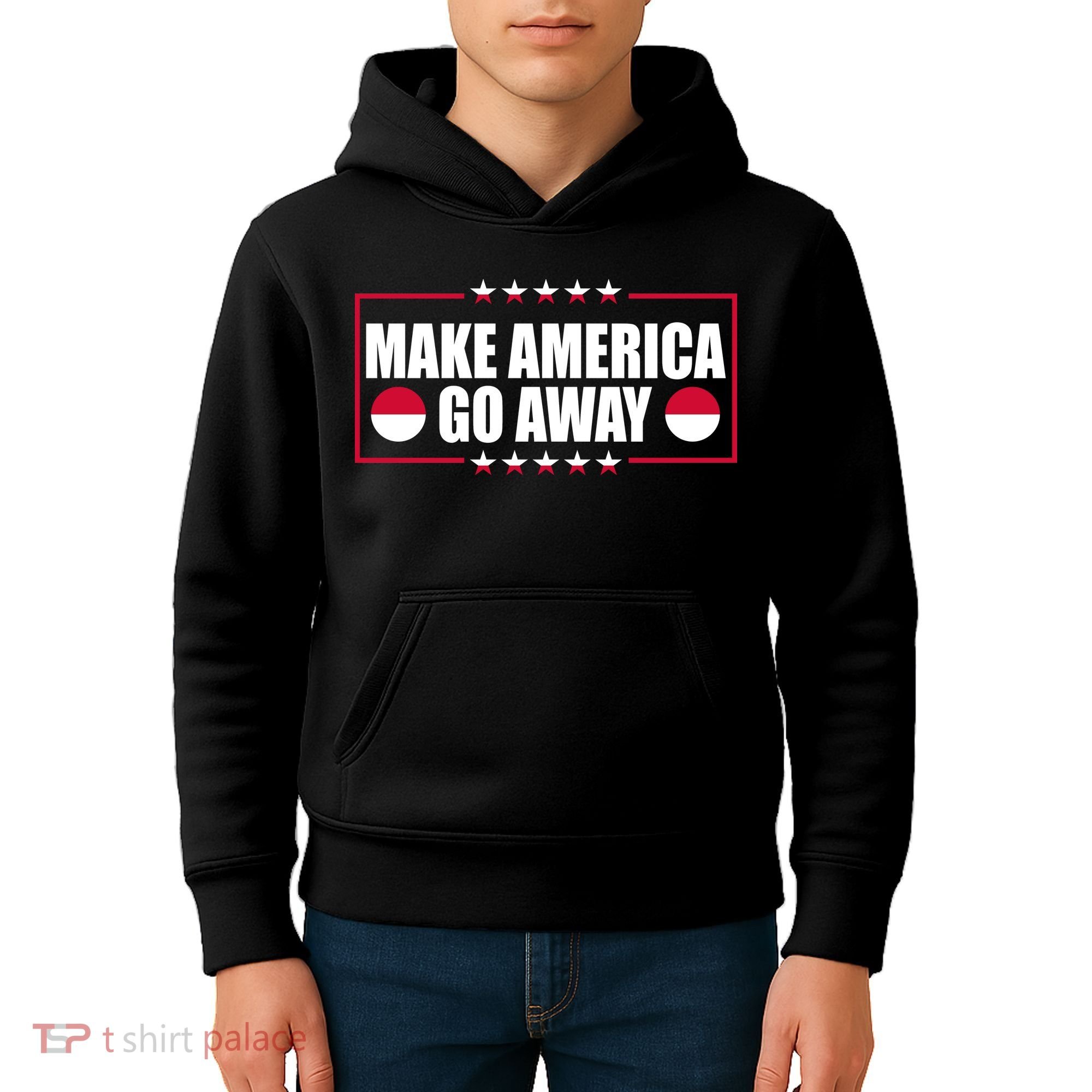 Make America Go Away MAGA Support Greenland Kids Hoodie