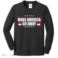 Make America Go Away MAGA Support Greenland Kids Long Sleeve Shirt thumb 0