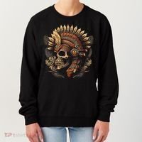 Mictlantecuhtli Aztec God Of Death Skull Women's Sweatshirt thumb 0