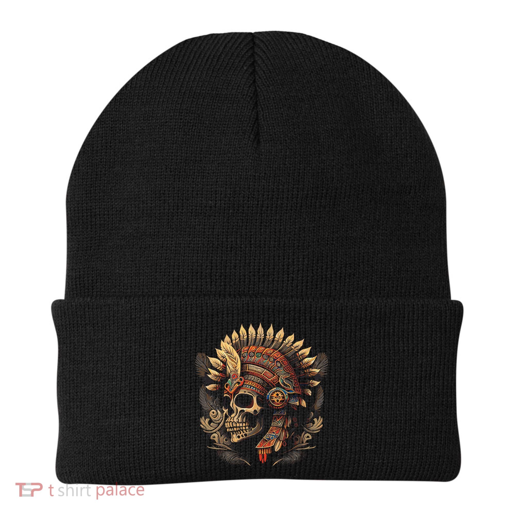 Mictlantecuhtli Aztec God Of Death Skull Beanie