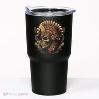 Mictlantecuhtli Aztec God Of Death Skull Tumbler thumb 0