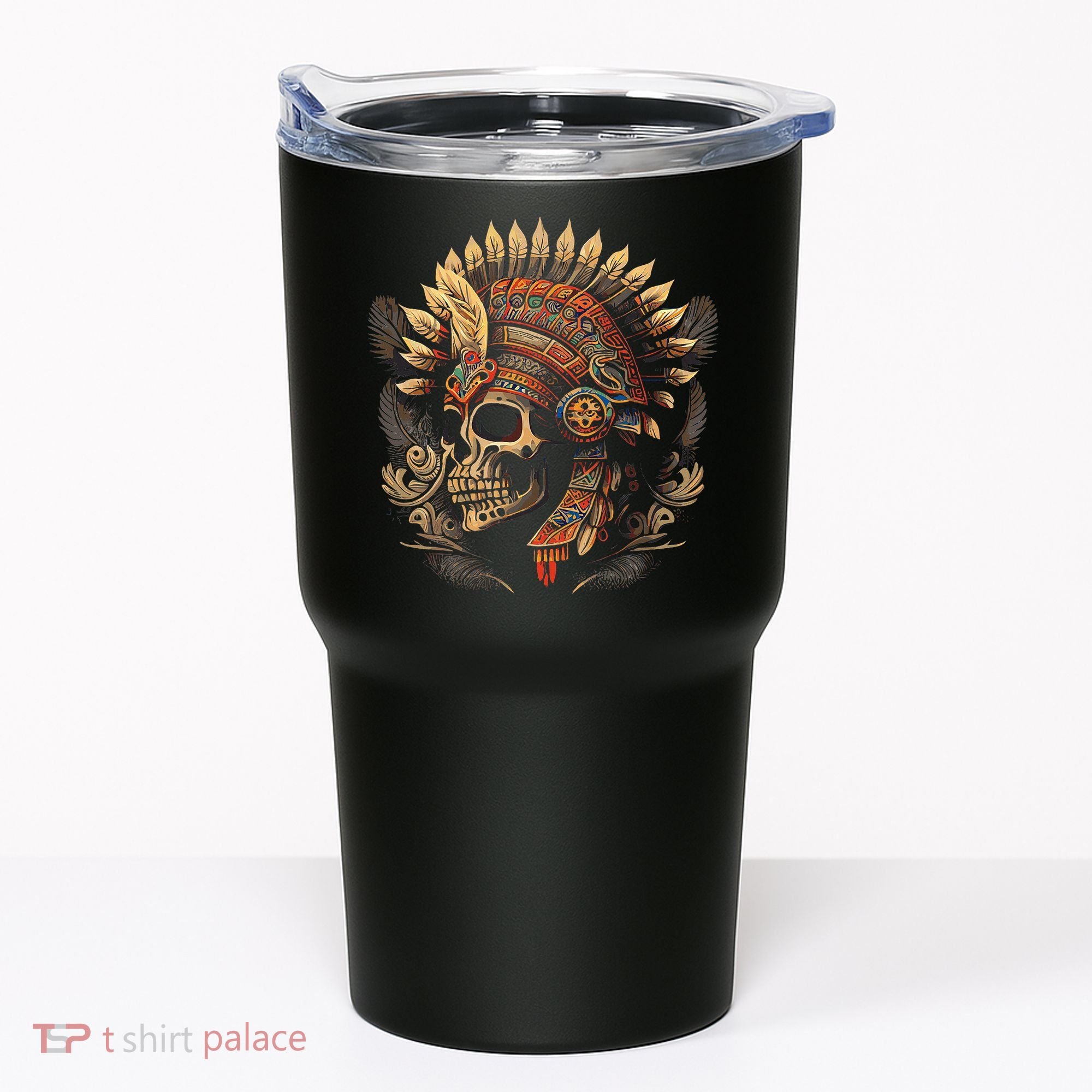 Mictlantecuhtli Aztec God Of Death Skull Tumbler