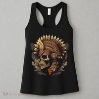 Mictlantecuhtli Aztec God Of Death Skull Women's Tank Top thumb 3