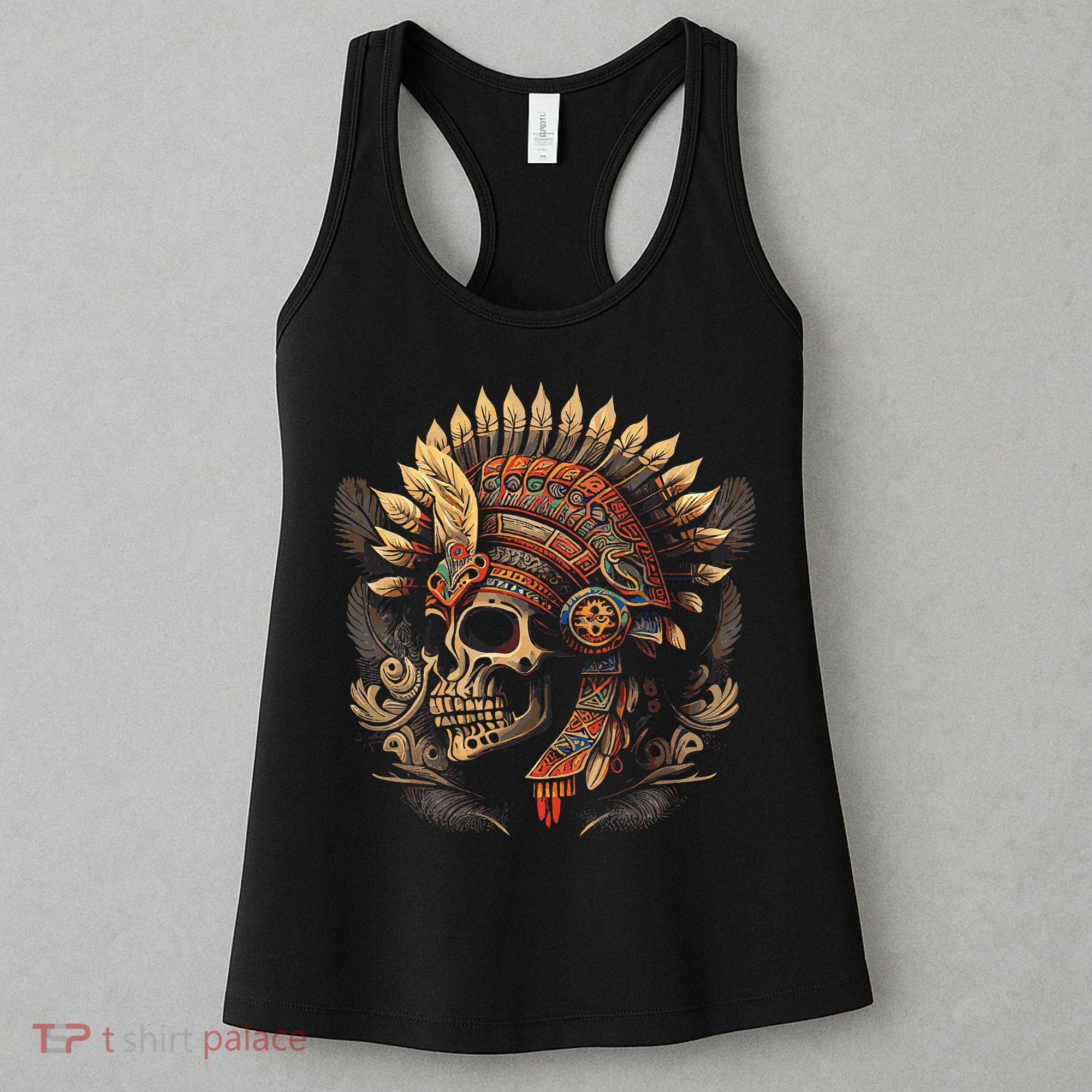 Mictlantecuhtli Aztec God Of Death Skull Women's Tank Top