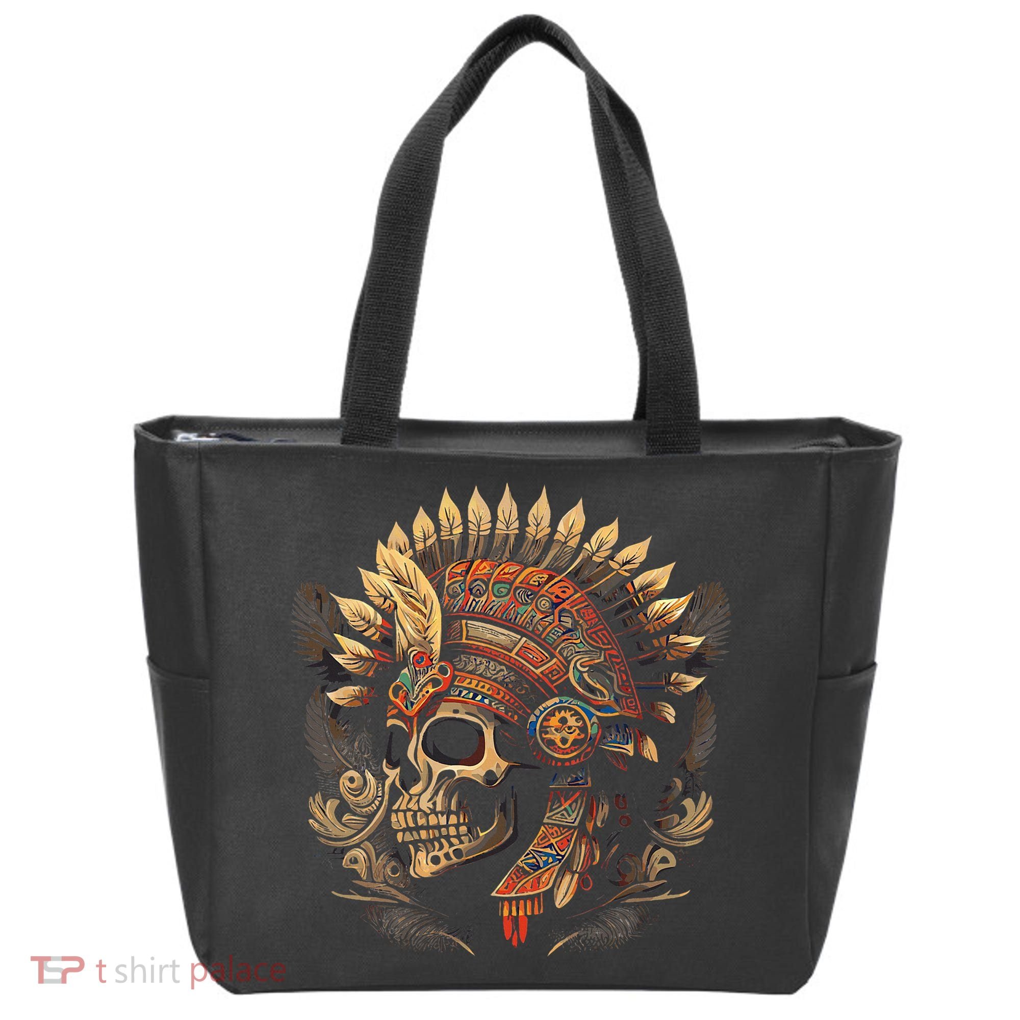Mictlantecuhtli Aztec God Of Death Skull Tote Bag