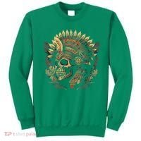 Mictlantecuhtli Aztec God Of Death Skull Sweatshirt thumb 0