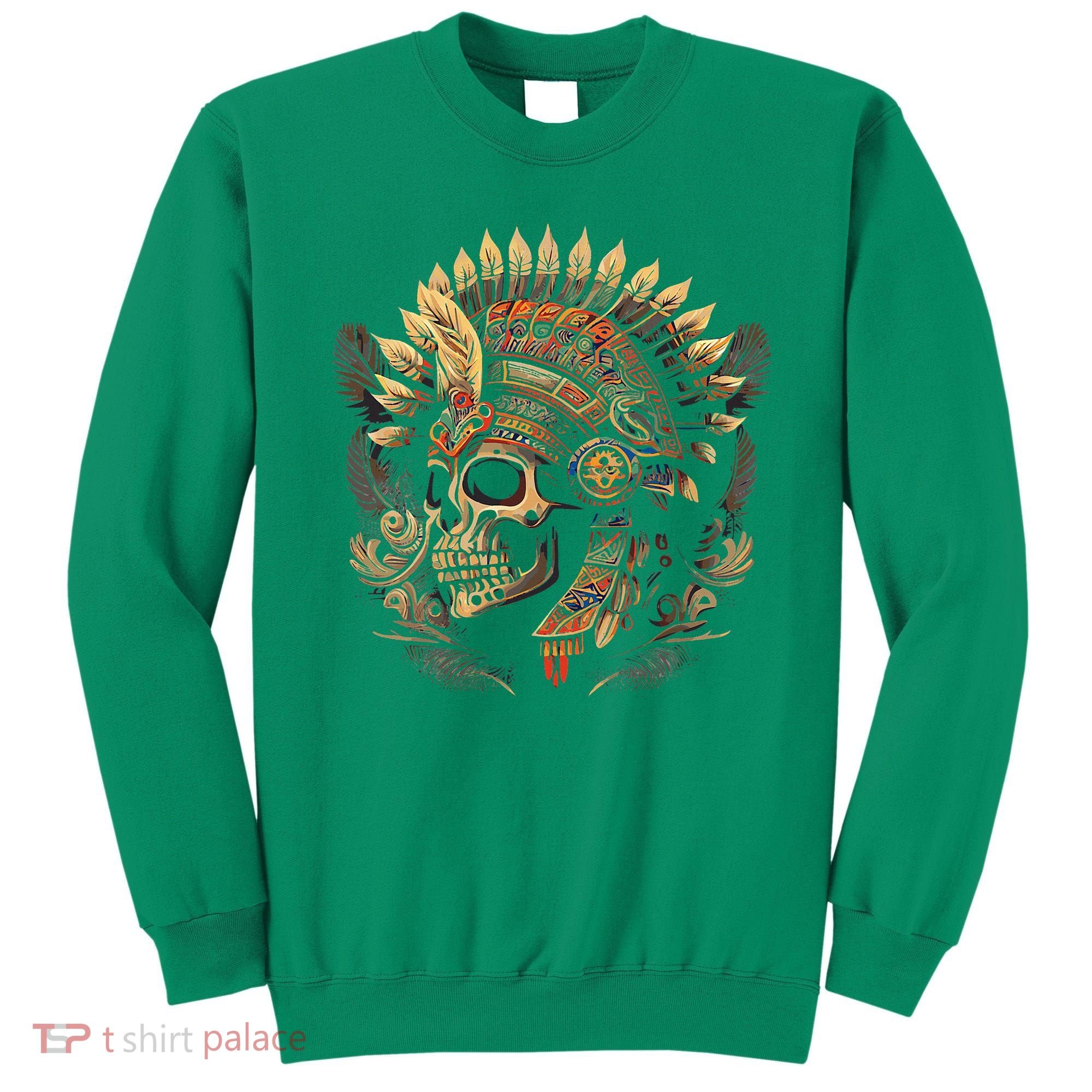 Mictlantecuhtli Aztec God Of Death Skull Sweatshirt