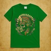 Mictlantecuhtli Aztec God Of Death Skull T-Shirt thumb 5