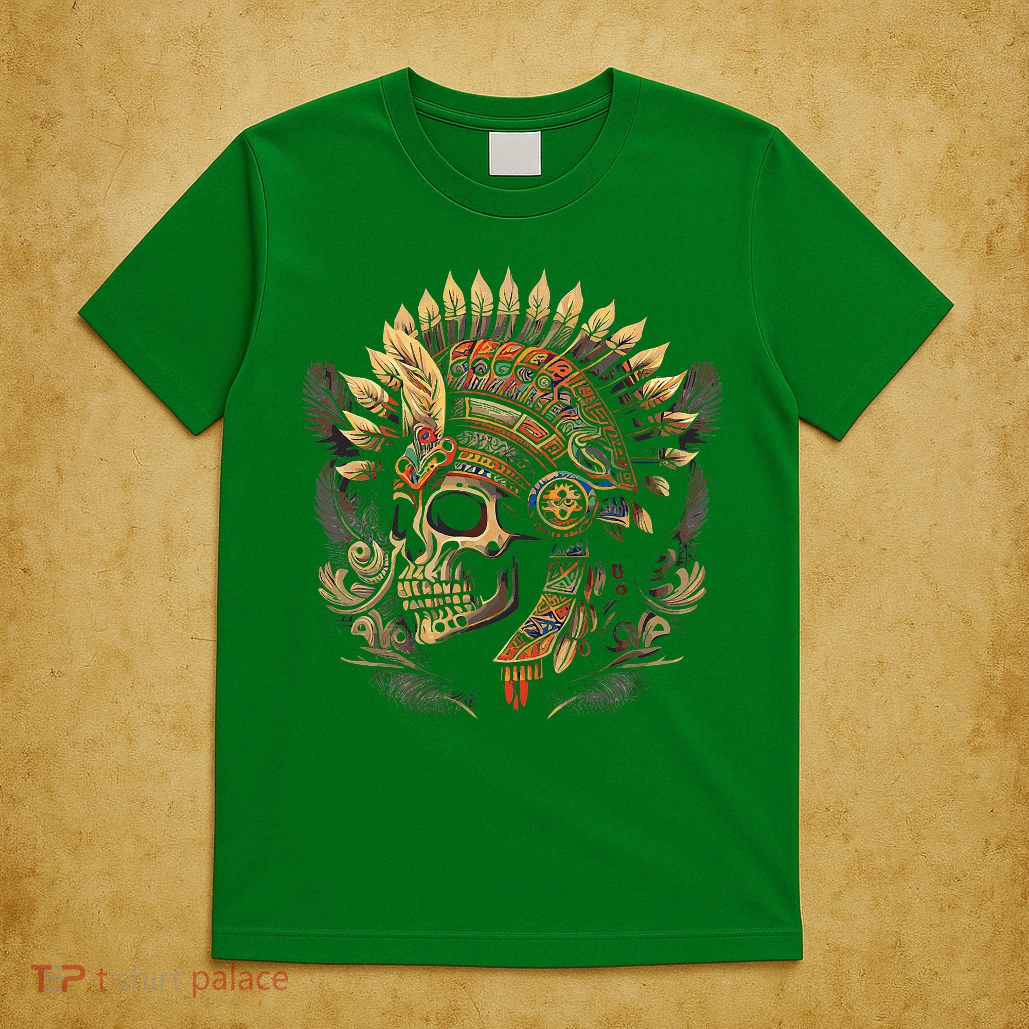 Mictlantecuhtli Aztec God Of Death Skull T-Shirt