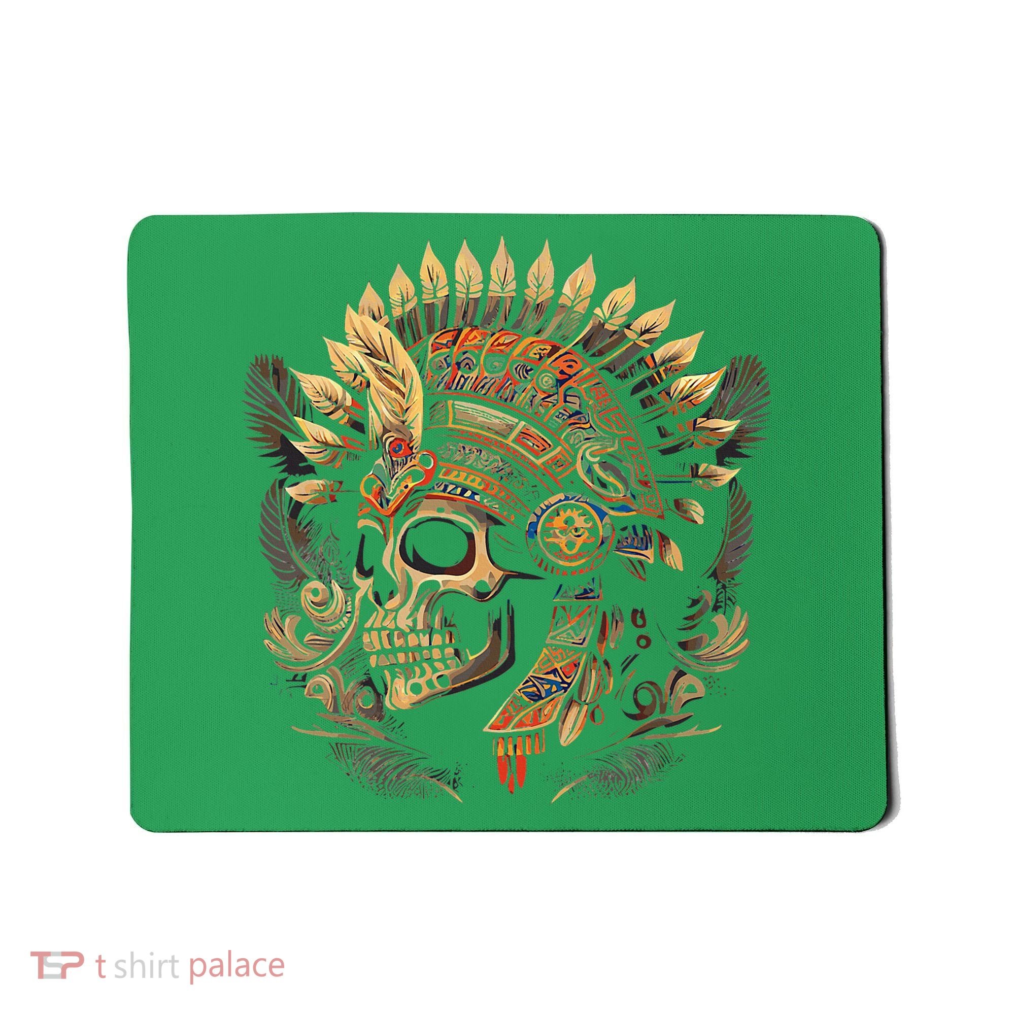 Mictlantecuhtli Aztec God Of Death Skull Mousepad