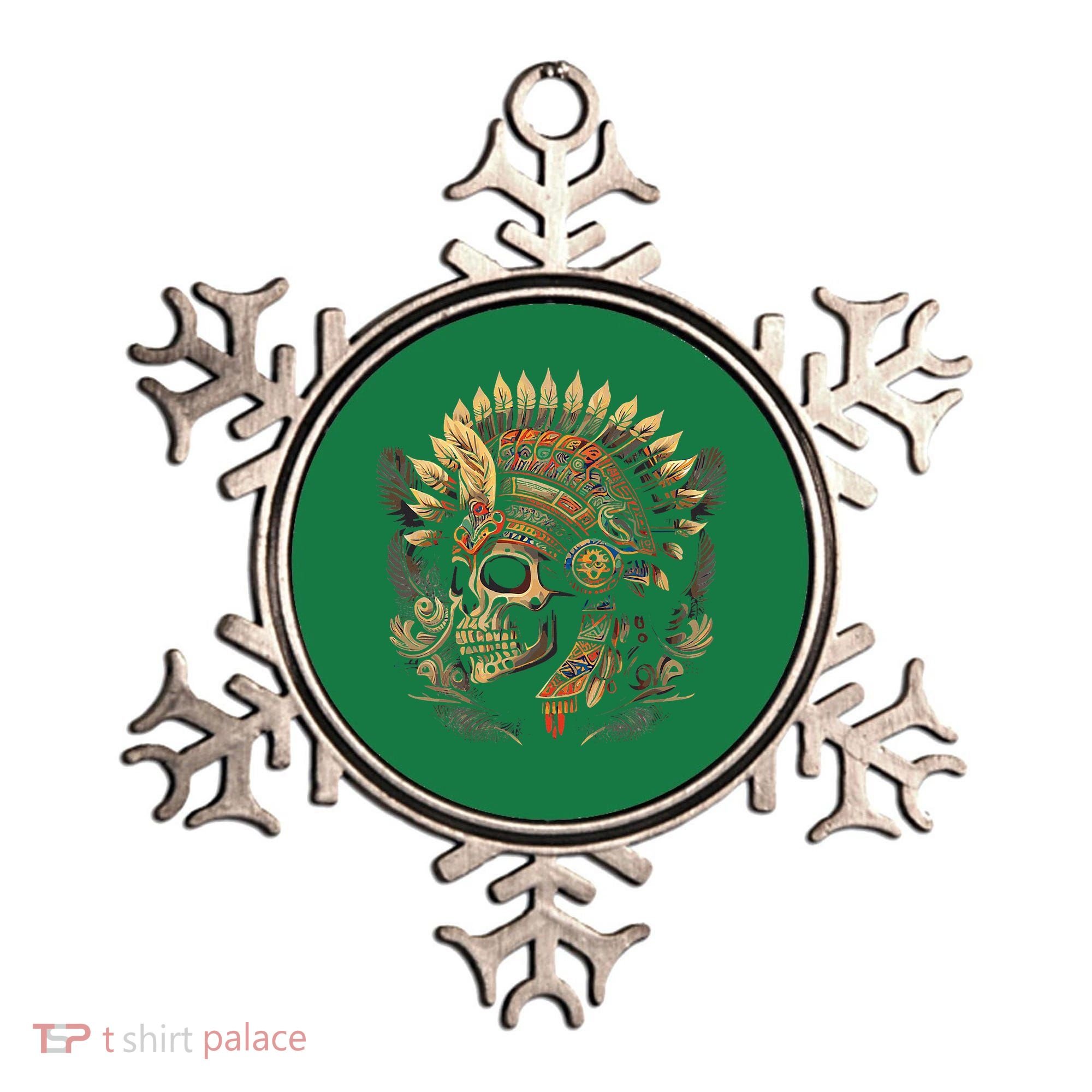 Mictlantecuhtli Aztec God Of Death Skull Ornament