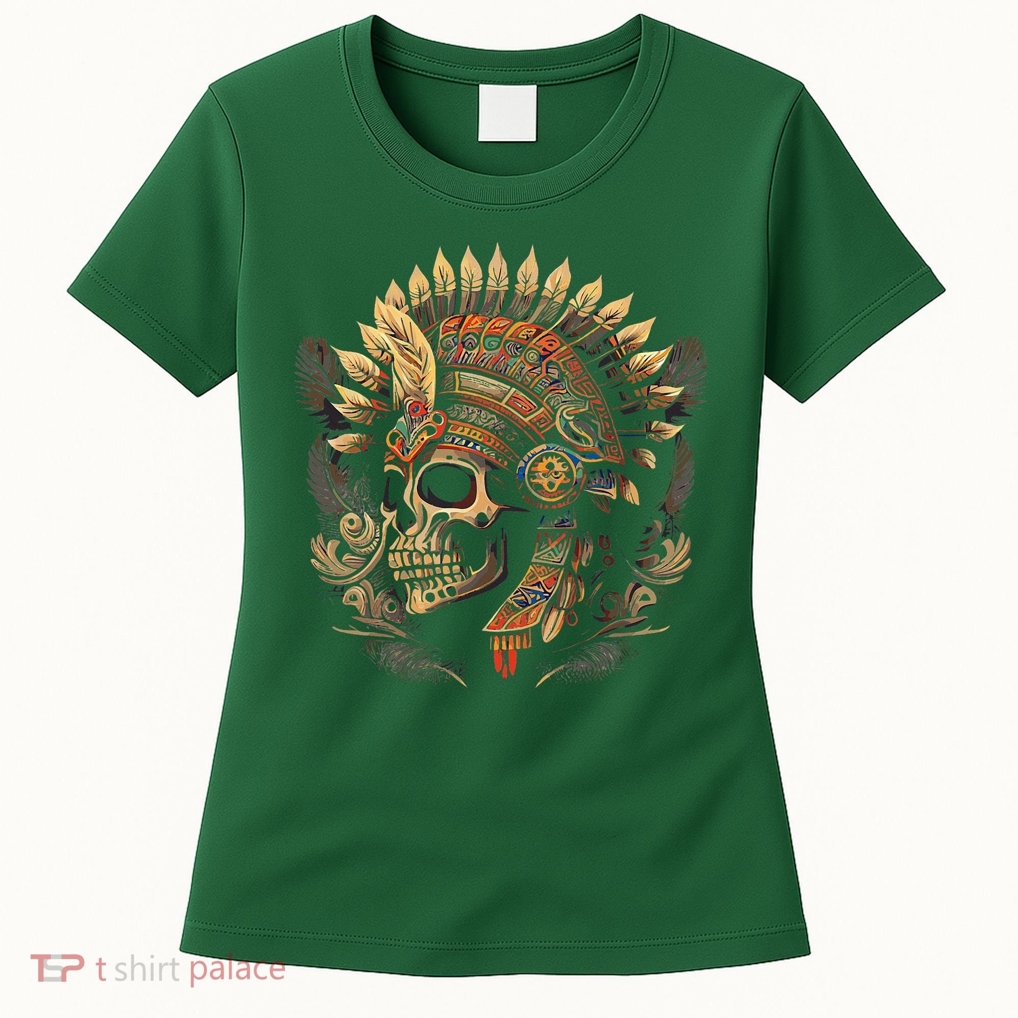 Mictlantecuhtli Aztec God Of Death Skull Women's T-Shirt