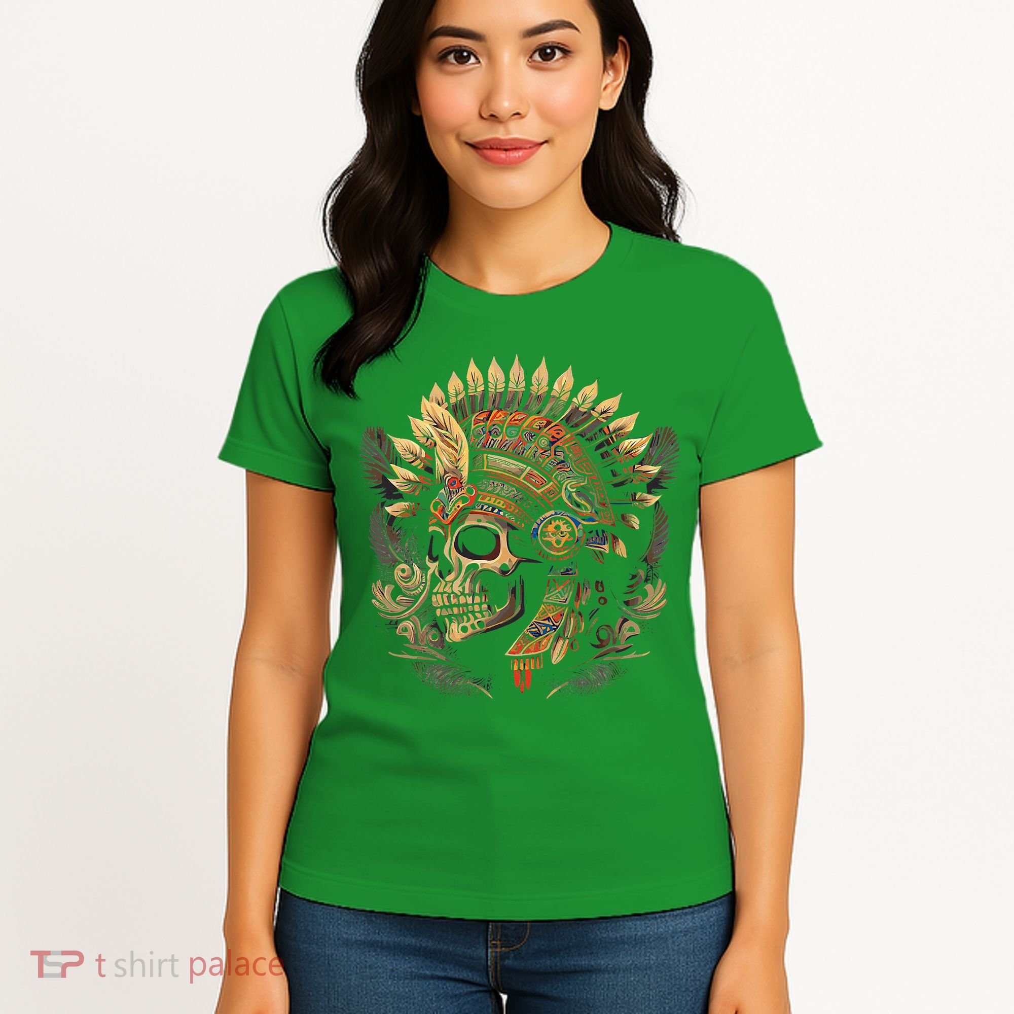 Mictlantecuhtli Aztec God Of Death Skull Women's T-Shirt
