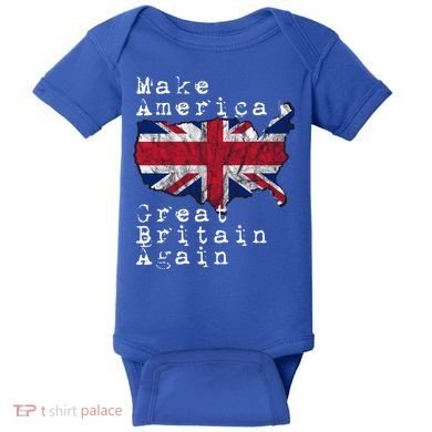 Make America Great Britain Again Funny Gift For Brits Gift Baby Bodysuit
