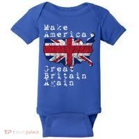 Make America Great Britain Again Funny Gift For Brits Gift Baby Bodysuit thumb 0
