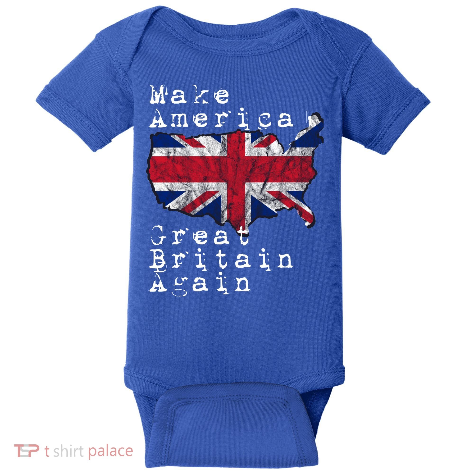 Make America Great Britain Again Funny Gift For Brits Gift Baby Bodysuit