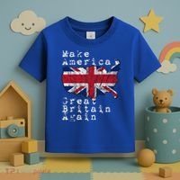 Make America Great Britain Again Funny Gift For Brits Gift Toddler T-Shirt thumb 3