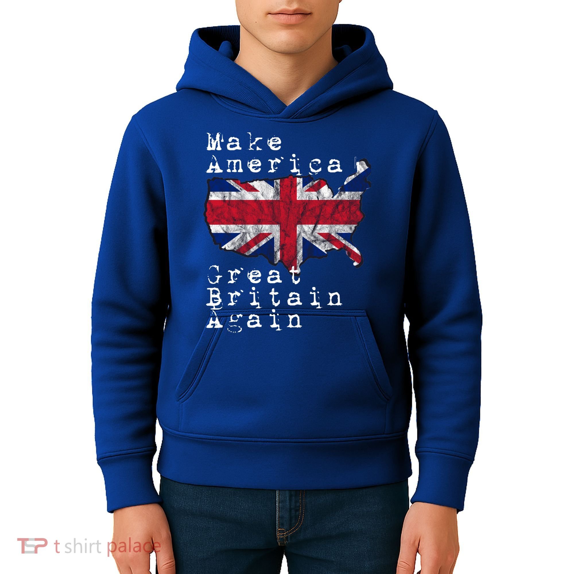 Make America Great Britain Again Funny Gift For Brits Gift Kids Hoodie