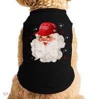 Make America Great Again Pro Trump Santa Christmas Doggie Tank thumb 0