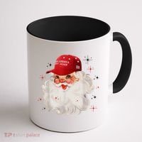 Make America Great Again Pro Trump Santa Christmas Coffee Mug thumb 1