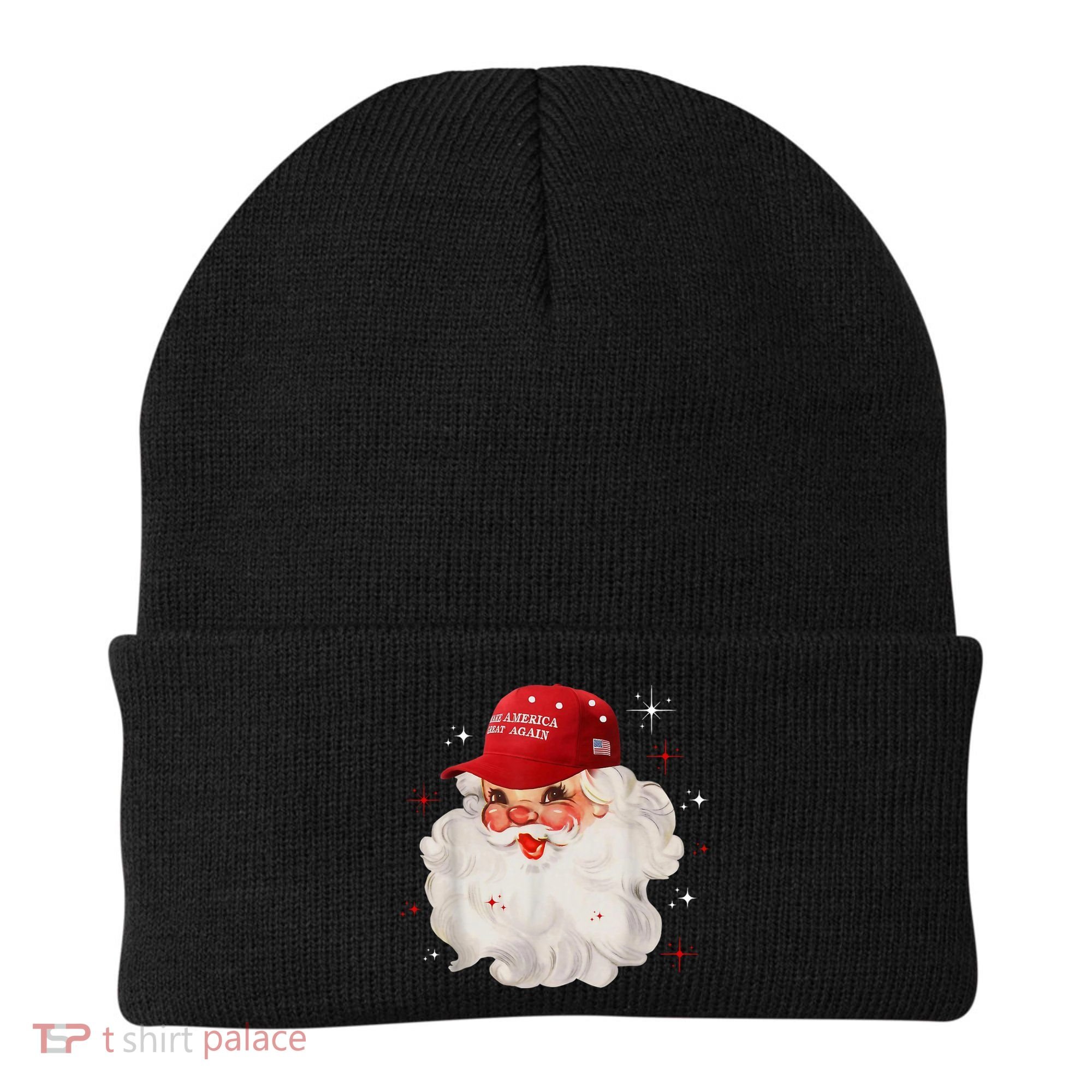 Make America Great Again Pro Trump Santa Christmas Beanie