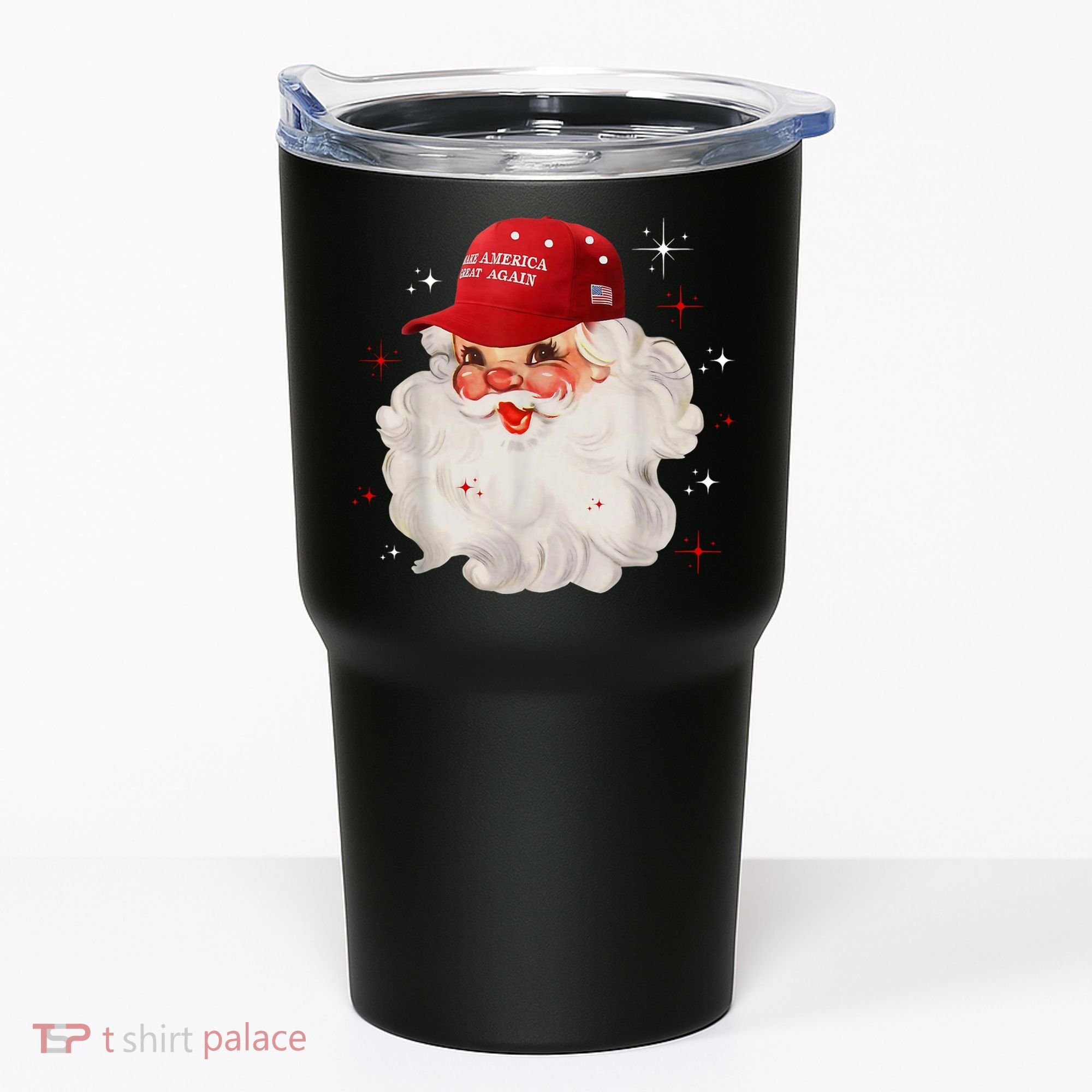 Make America Great Again Pro Trump Santa Christmas Tumbler