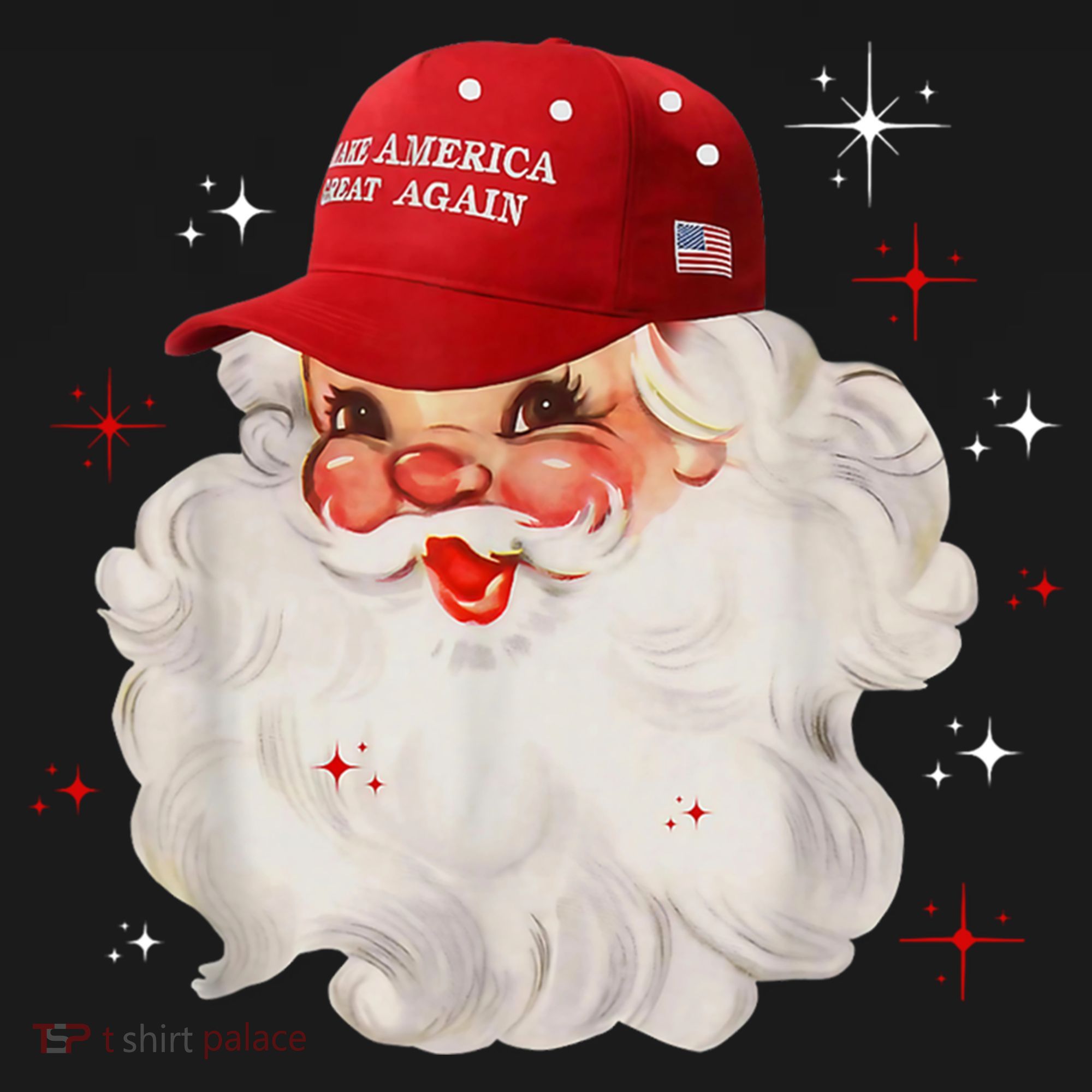 Make America Great Again Pro Trump Santa Christmas Women's Tank Top