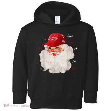 Make America Great Again Pro Trump Santa Christmas Toddler Hoodie