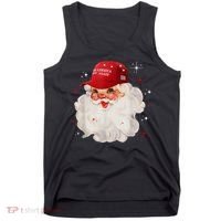 Make America Great Again Pro Trump Santa Christmas Tank Top thumb 0