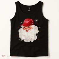 Make America Great Again Pro Trump Santa Christmas Tank Top thumb 2