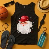 Make America Great Again Pro Trump Santa Christmas Tank Top thumb 4