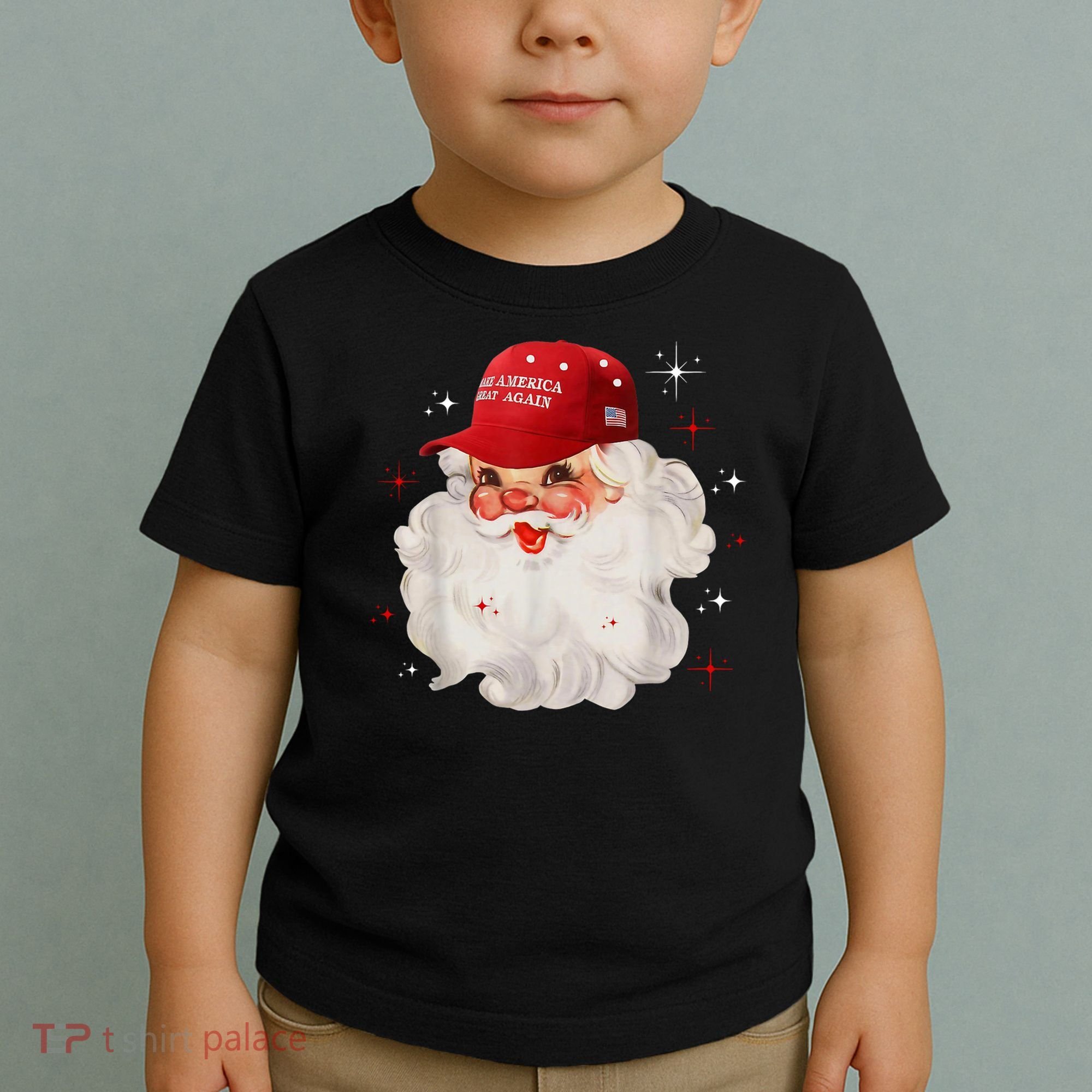Make America Great Again Pro Trump Santa Christmas Toddler T-Shirt