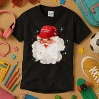 Make America Great Again Pro Trump Santa Christmas Kids T-Shirt thumb 3