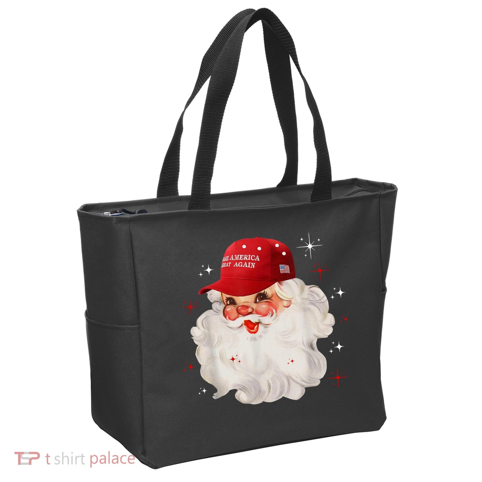 Make America Great Again Pro Trump Santa Christmas Tote Bag