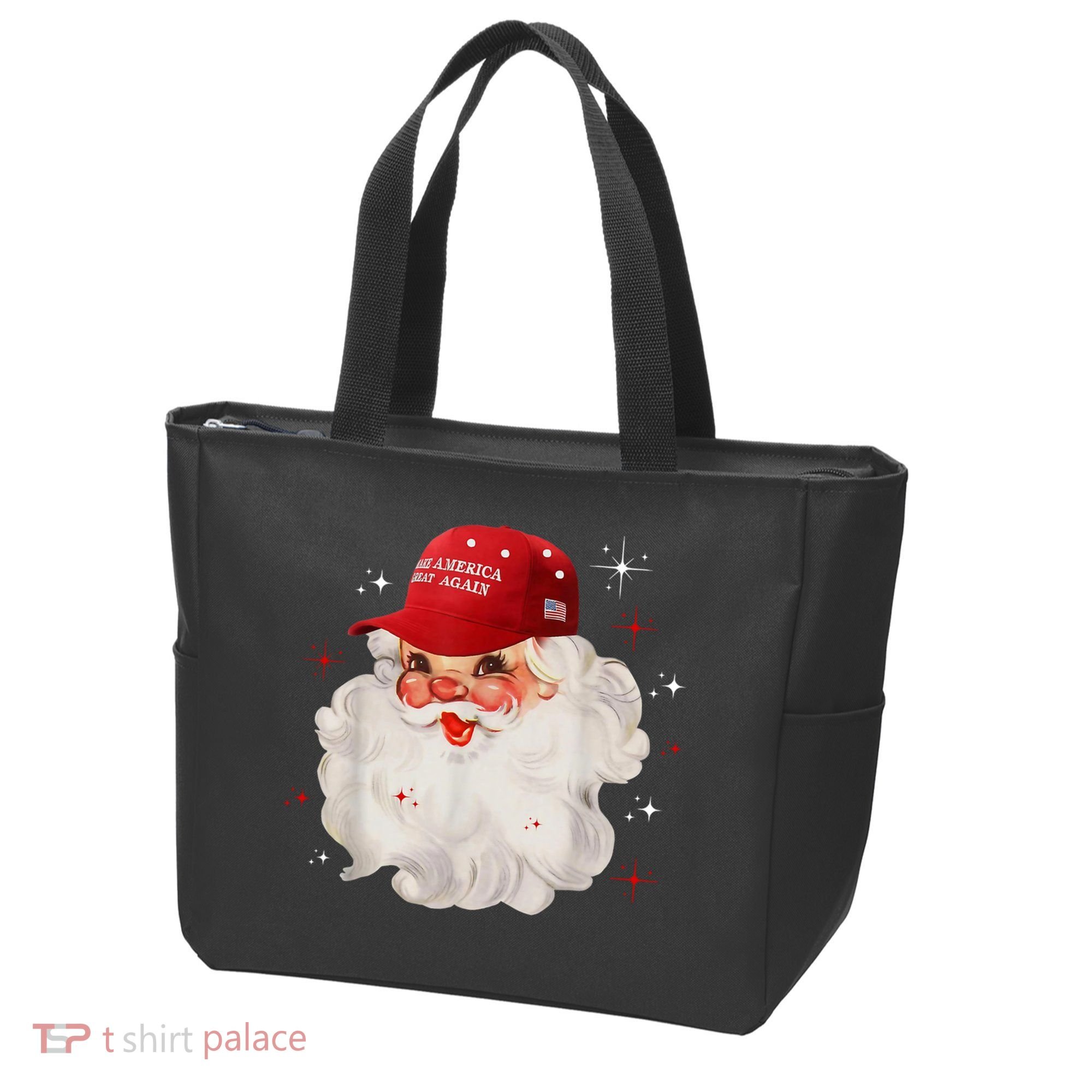 Make America Great Again Pro Trump Santa Christmas Tote Bag