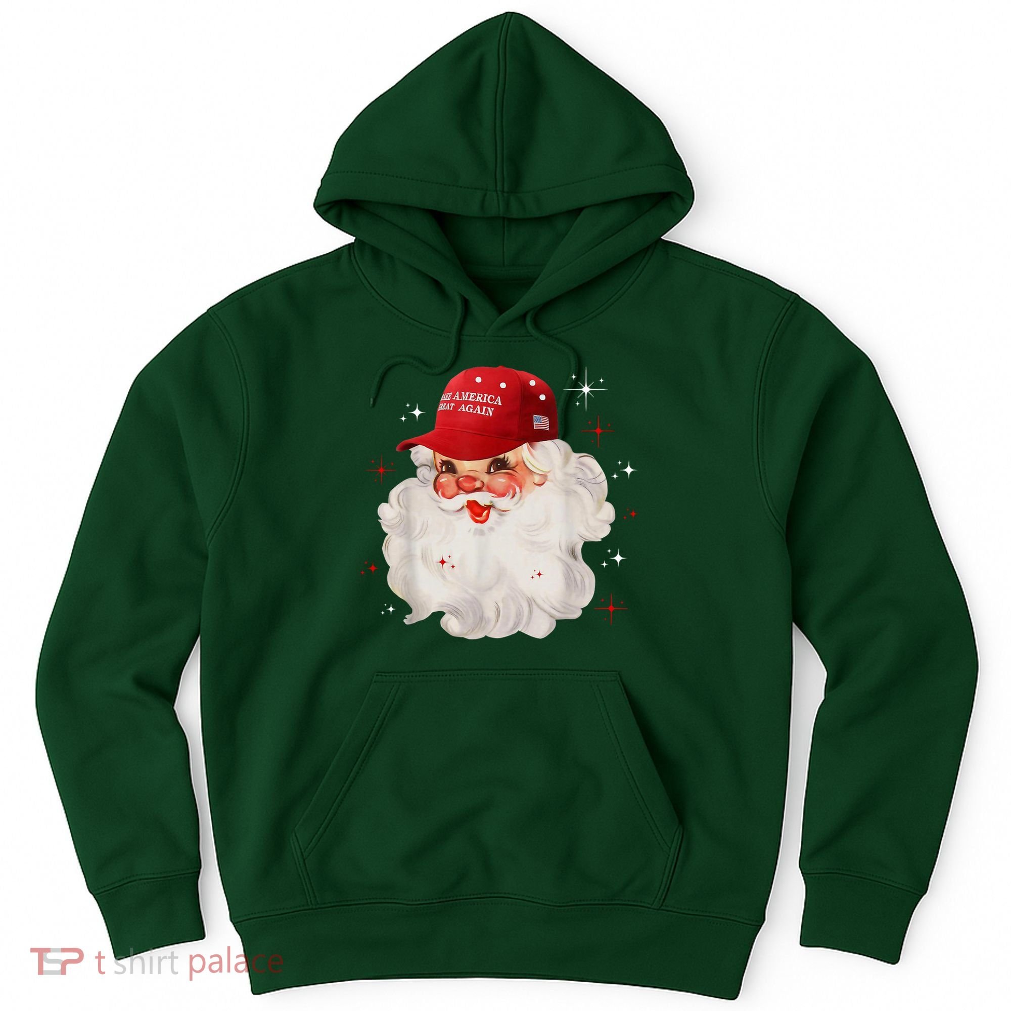Make America Great Again Pro Trump Santa Christmas Hoodie