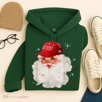 Make America Great Again Pro Trump Santa Christmas Hoodie thumb 4