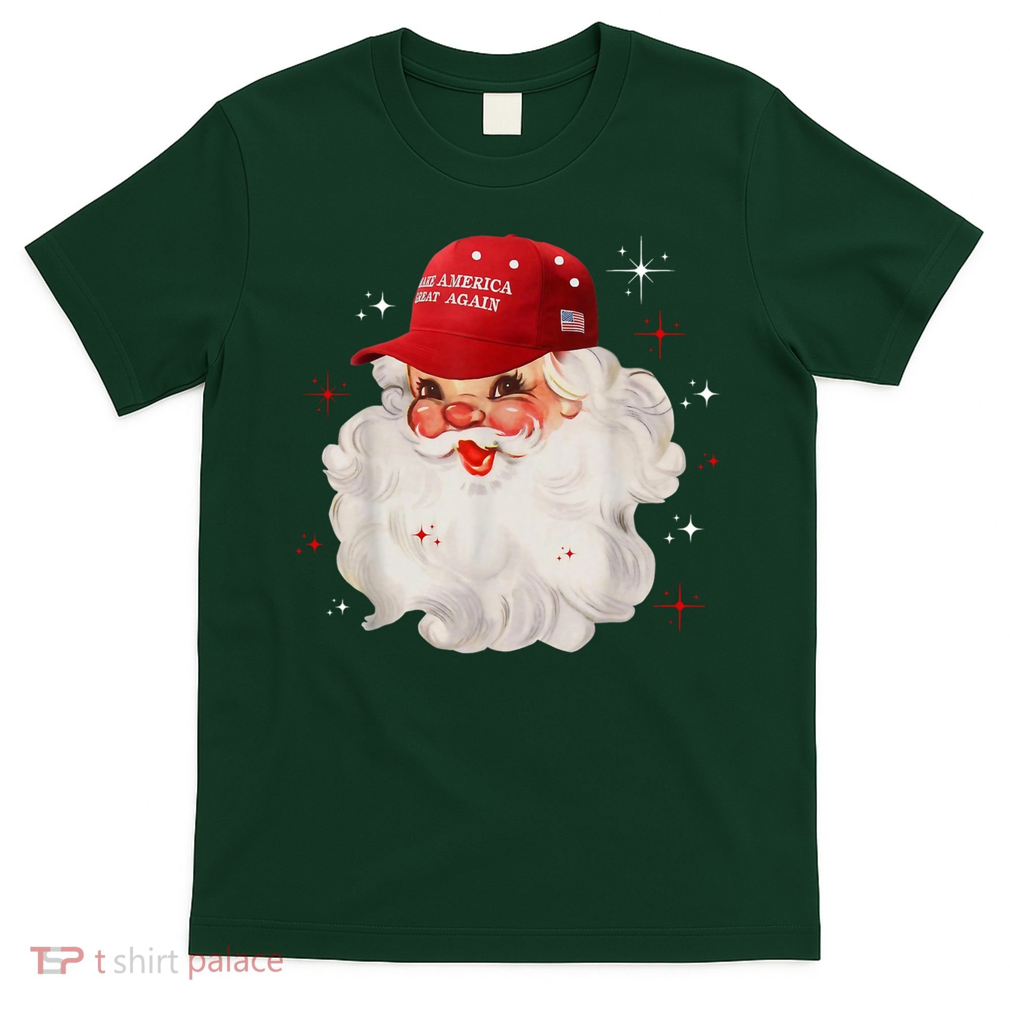 Make America Great Again Pro Trump Santa Christmas T-Shirt