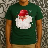 Make America Great Again Pro Trump Santa Christmas T-Shirt thumb 3