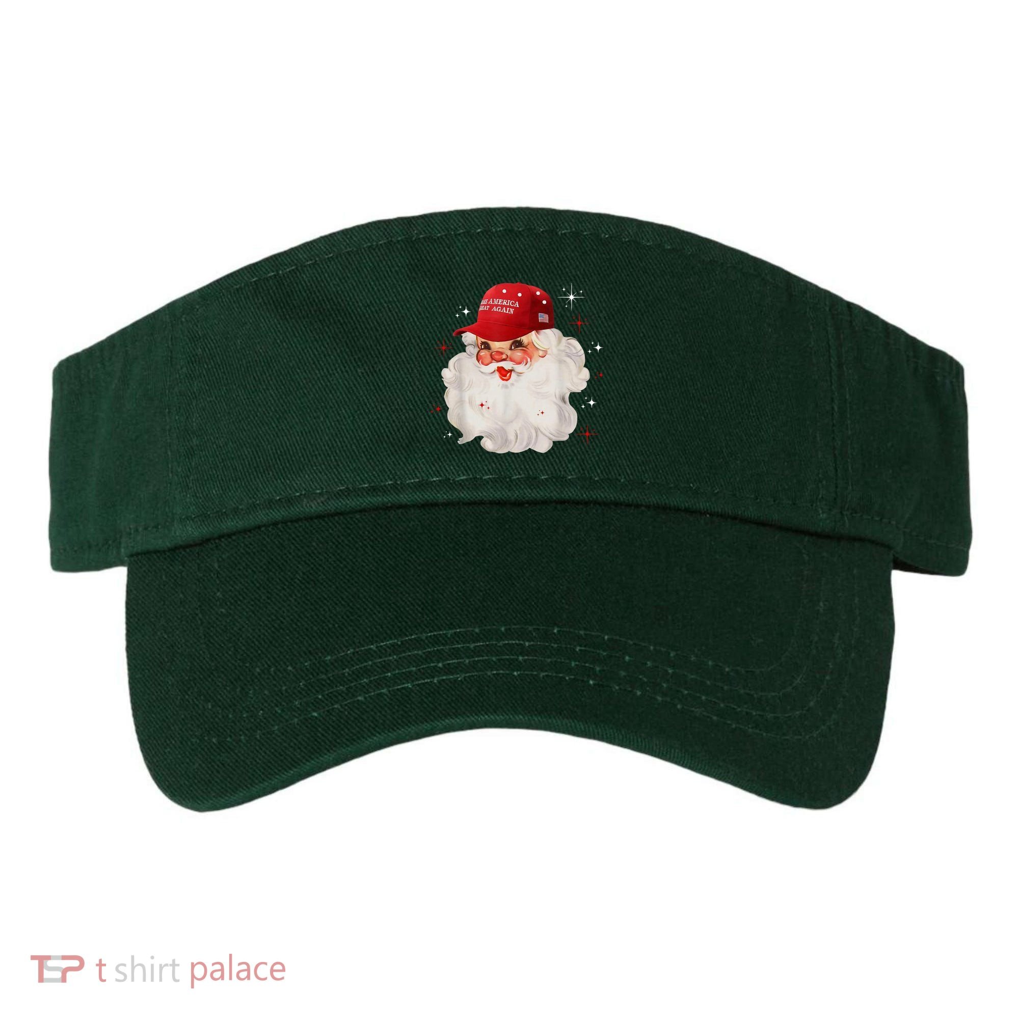 Make America Great Again Pro Trump Santa Christmas Visor