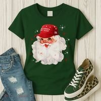 Make America Great Again Pro Trump Santa Christmas Women's T-Shirt thumb 3