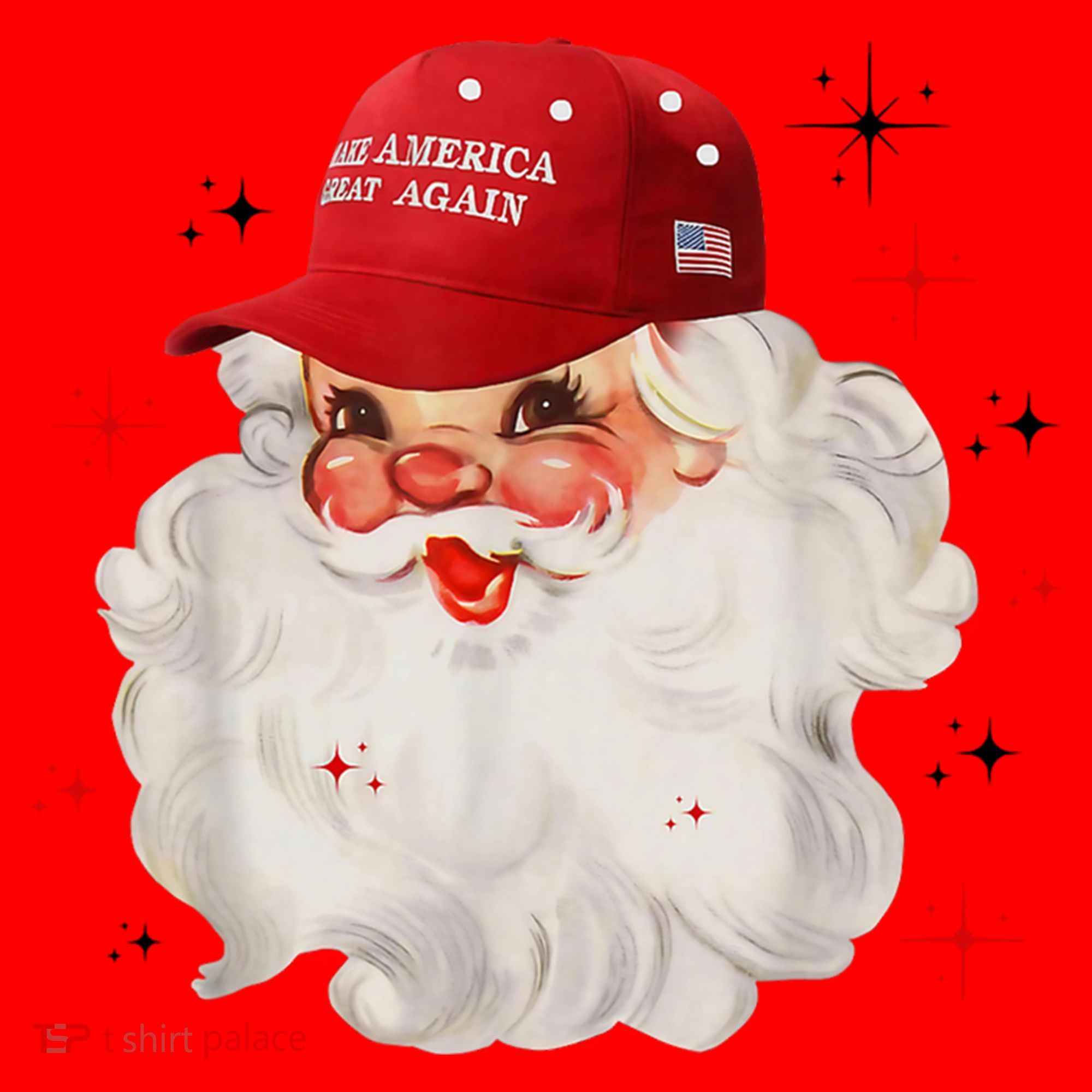 Make America Great Again Pro Trump Santa Christmas Santa Hat
