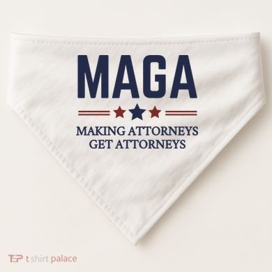 Making Attorneys Get Attorneys Maga USA-Made Doggie Bandana