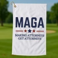 Making Attorneys Get Attorneys Maga Golf Towel thumb 1